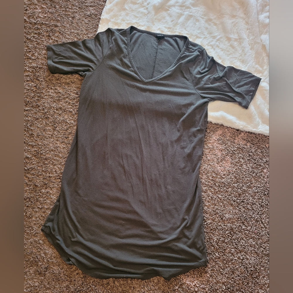 Torrid military green T-shirt dress